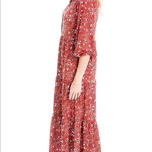 Max studio midi patterned dress size small